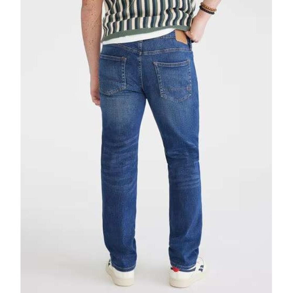 Aeropostale Mens Straight Leg Stretch Jeans‎ Dark Wash 32x34 NWT - Picture 2 of 11